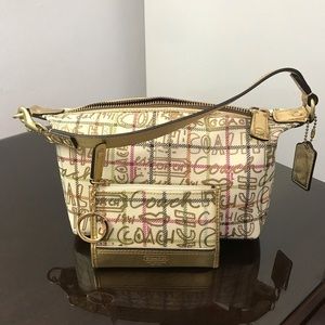 Coach Graffiti heritage tattersall small bag